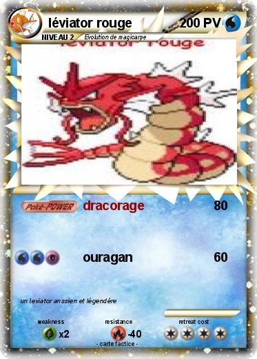 Pokemon léviator rouge
