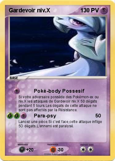 Pokemon Gardevoir niv.X