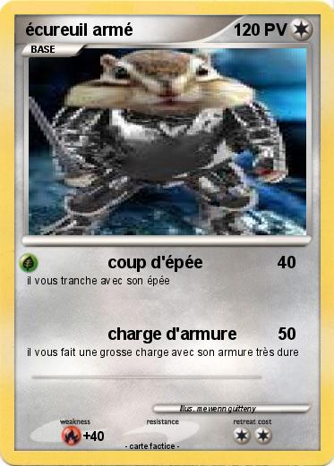 Pokemon écureuil armé