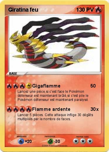 Pokemon Giratina feu