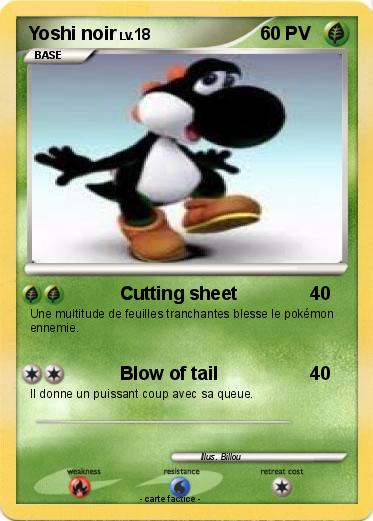 Pokemon Yoshi noir