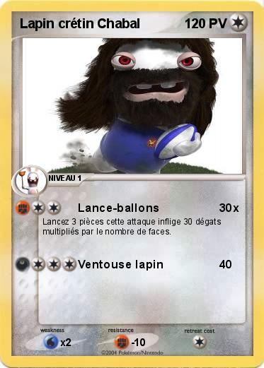 Pokemon Lapin crétin Chabal