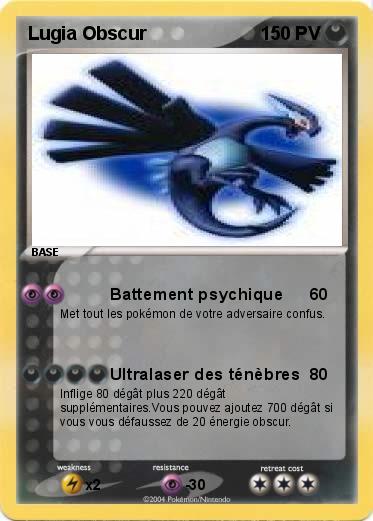 Pokemon Lugia Obscur