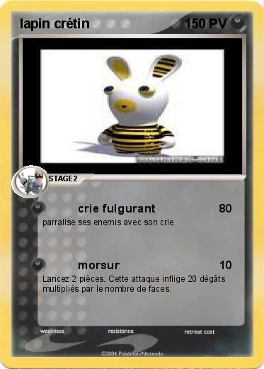 Pokemon lapin crétin