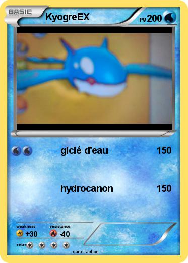 Pokemon KyogreEX