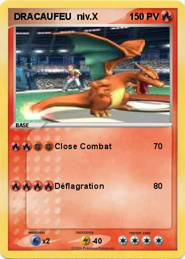 Pokemon DRACAUFEU  niv.X