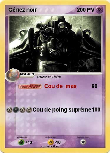 Pokemon Gériez noir