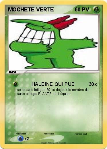 Pokemon MOCHETE VERTE