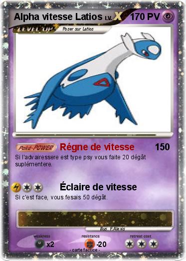 Pokemon Alpha vitesse Latios