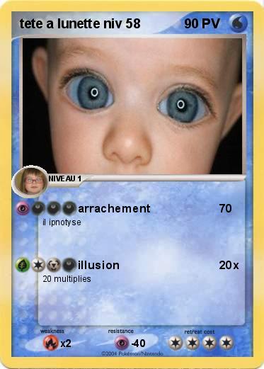 Pokemon tete a lunette niv 58