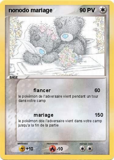 Pokemon nonodo mariage