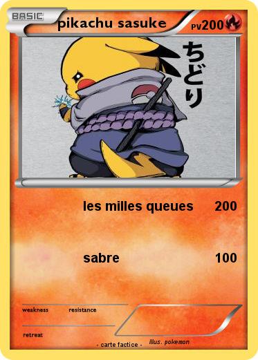 Pokemon pikachu sasuke