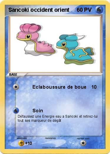 Pokemon Sancoki occident orient