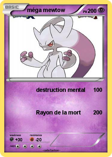 Pokemon méga mewtow
