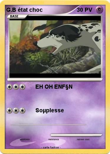 Pokemon G.B état choc