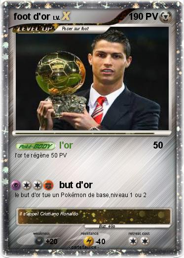 Pokemon foot d'or