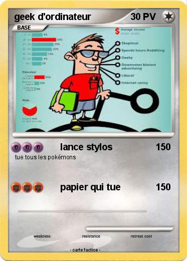 Pokemon geek d'ordinateur
