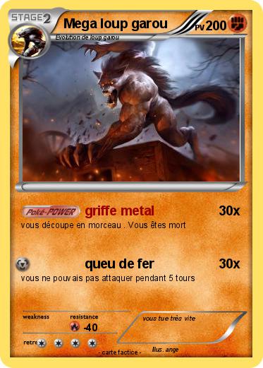 Pokemon Mega loup garou