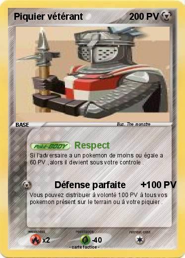 Pokemon Piquier vétérant