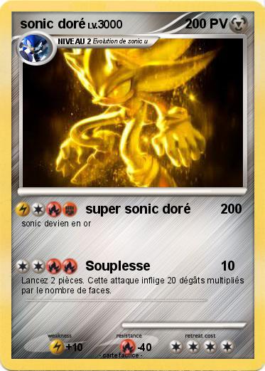 Pokemon sonic doré