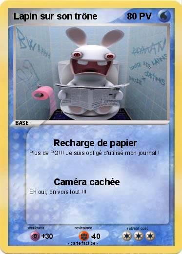 Pokemon Lapin sur son trône