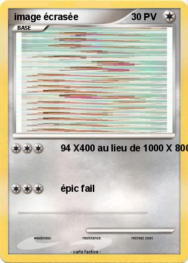 Pokemon image écrasée
