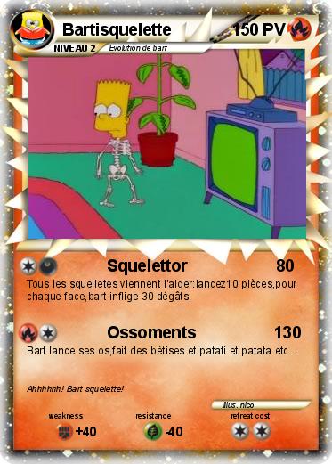 Pokemon Bartisquelette