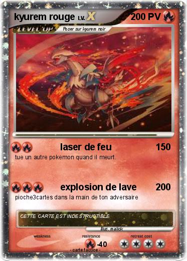 Pokemon kyurem rouge