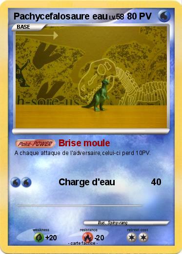 Pokemon Pachycefalosaure eau