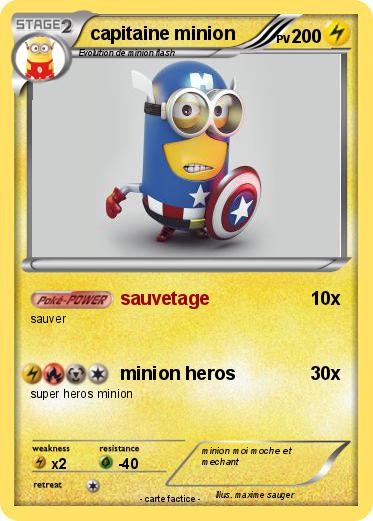 Pokemon capitaine minion