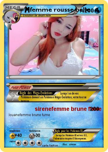Pokemon femme rousse belle                  ière