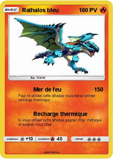 Pokemon Rathalos bleu