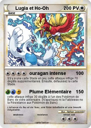 Pokemon Lugia et Ho-Oh