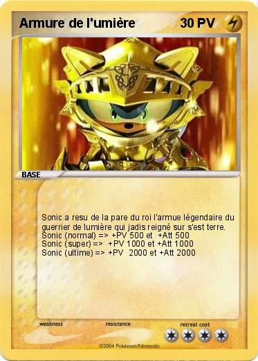 Pokemon Armure de l'umière 