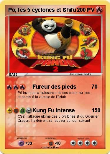 Pokemon Pô, les 5 cyclones et Shifu