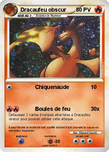 Pokemon Dracaufeu obscur