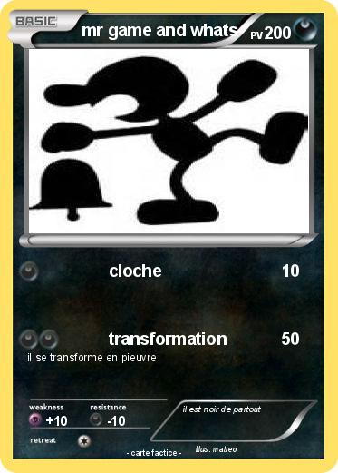 Pokemon mr game and whats