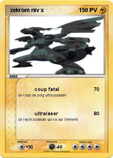 Pokemon  zekrom niv x