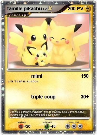 Pokemon famille pikachu
