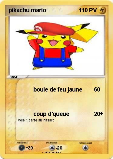 Pokemon pikachu mario