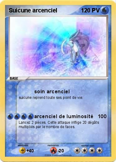 Pokemon Suicune arcenciel
