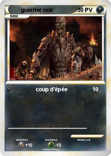 Pokemon guerrier noir