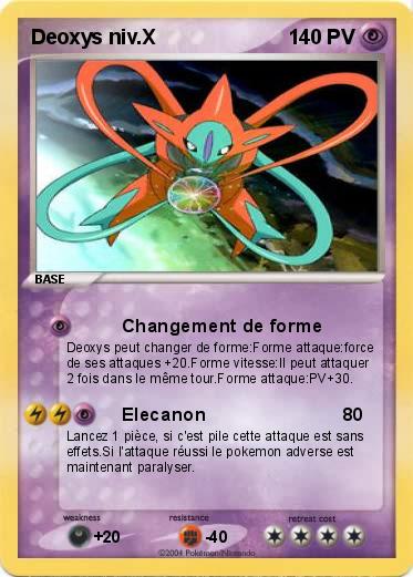 Pokemon Deoxys niv.X