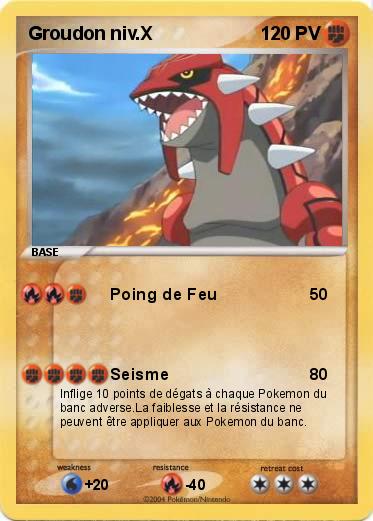 Pokemon Groudon niv.X