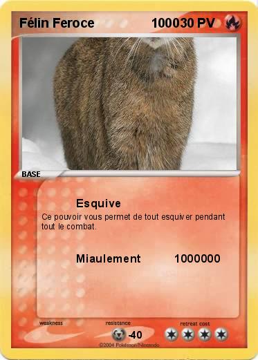 Pokemon Félin Feroce                1000