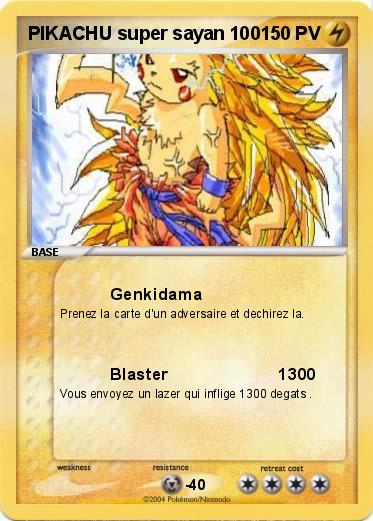Pokemon PIKACHU super sayan 100