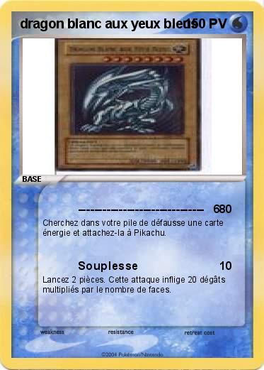 Pokemon dragon blanc aux yeux bleus