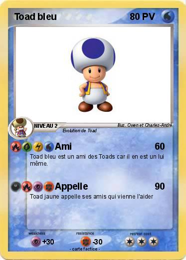 Pokemon Toad bleu