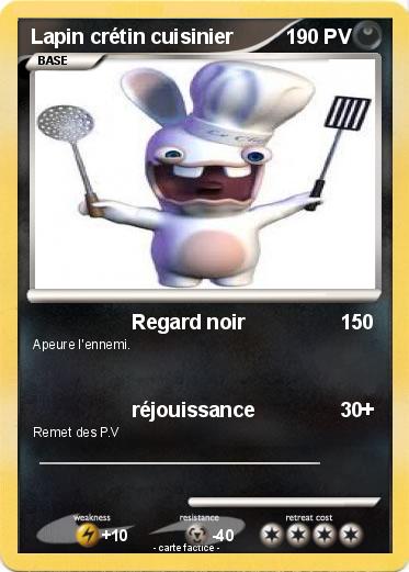 Pokemon Lapin crétin cuisinier