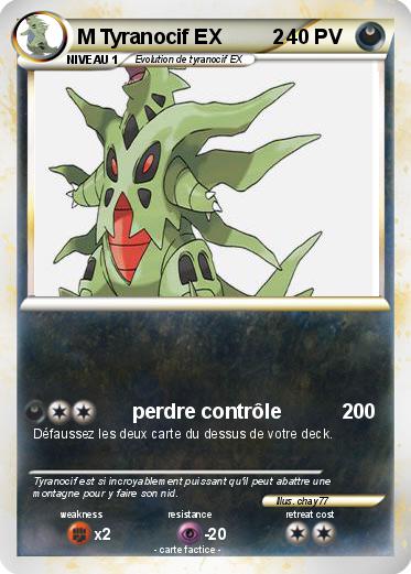 Pokemon M Tyranocif EX         2